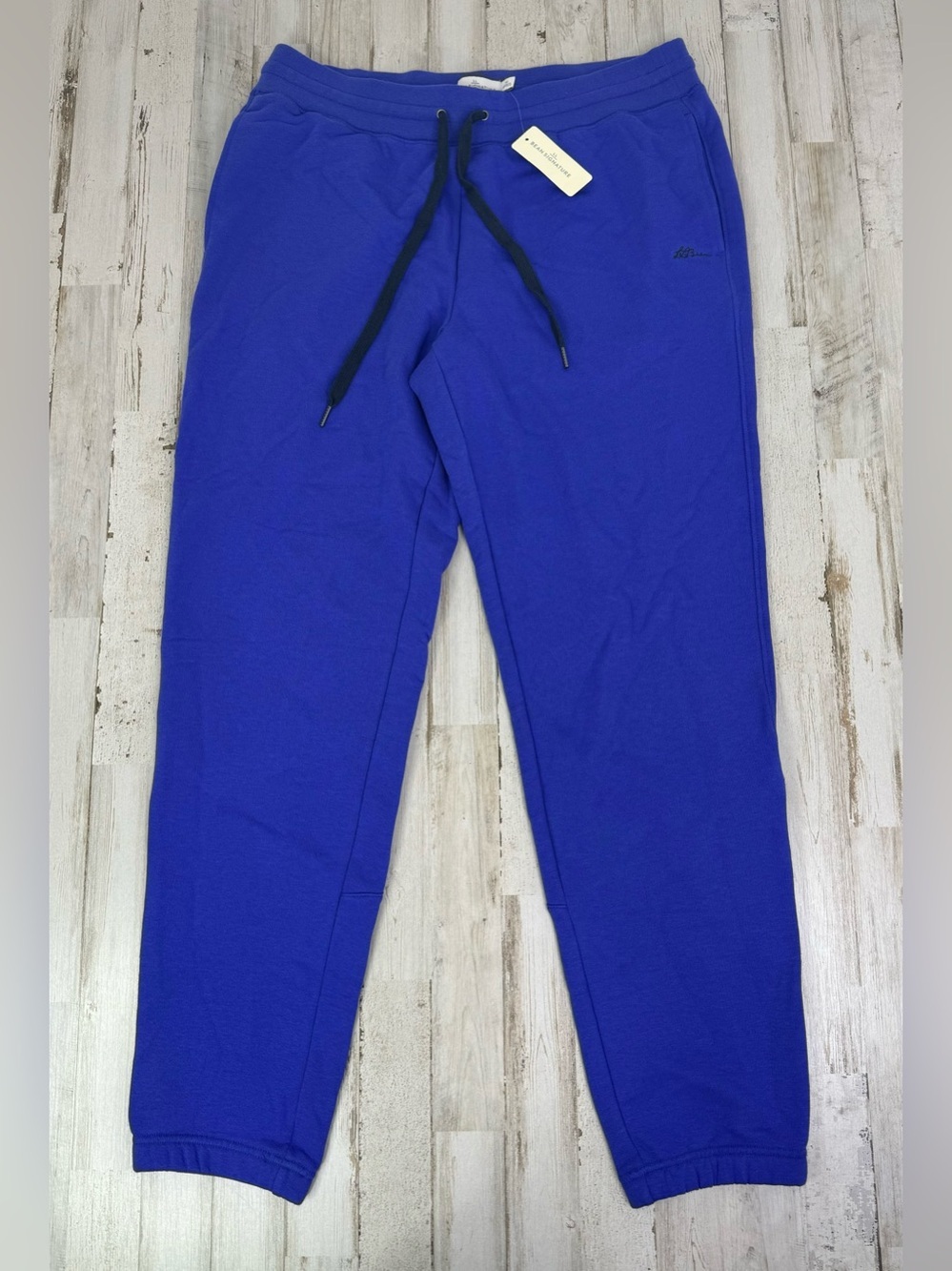 L.L. Bean Signature Joggers Women M Purple Slim Fit Tapered Drawstring Pants NWT